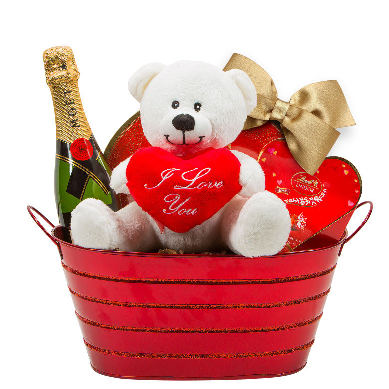 Moet Valentine Gift Basket - Main Image