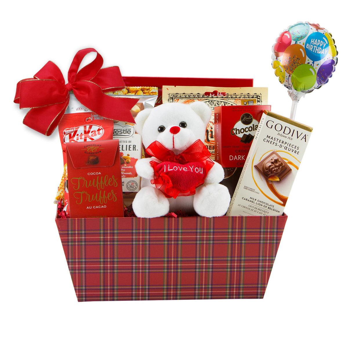 Teddy for B-day Gift Basket