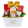 holiday gift basket with lindor chocolate, truffles godiva chocolate and much more